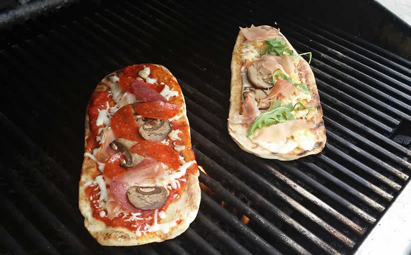 Grilled Flatbread Pizzas