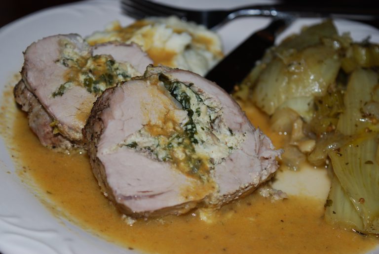 Cooking With Glenn: Spinach and Feta Stuffed Pork